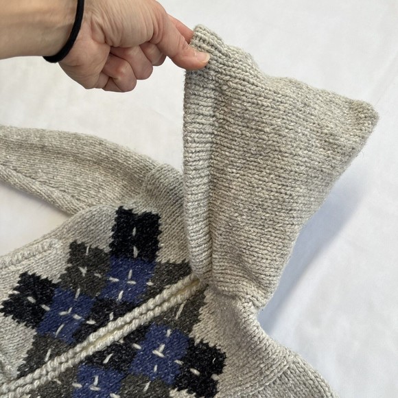 Ecuadorian Clothing Company E.C.C. Kid Toddler Size 2 Sweater Handmade Gray Blue - Picture 6 of 10